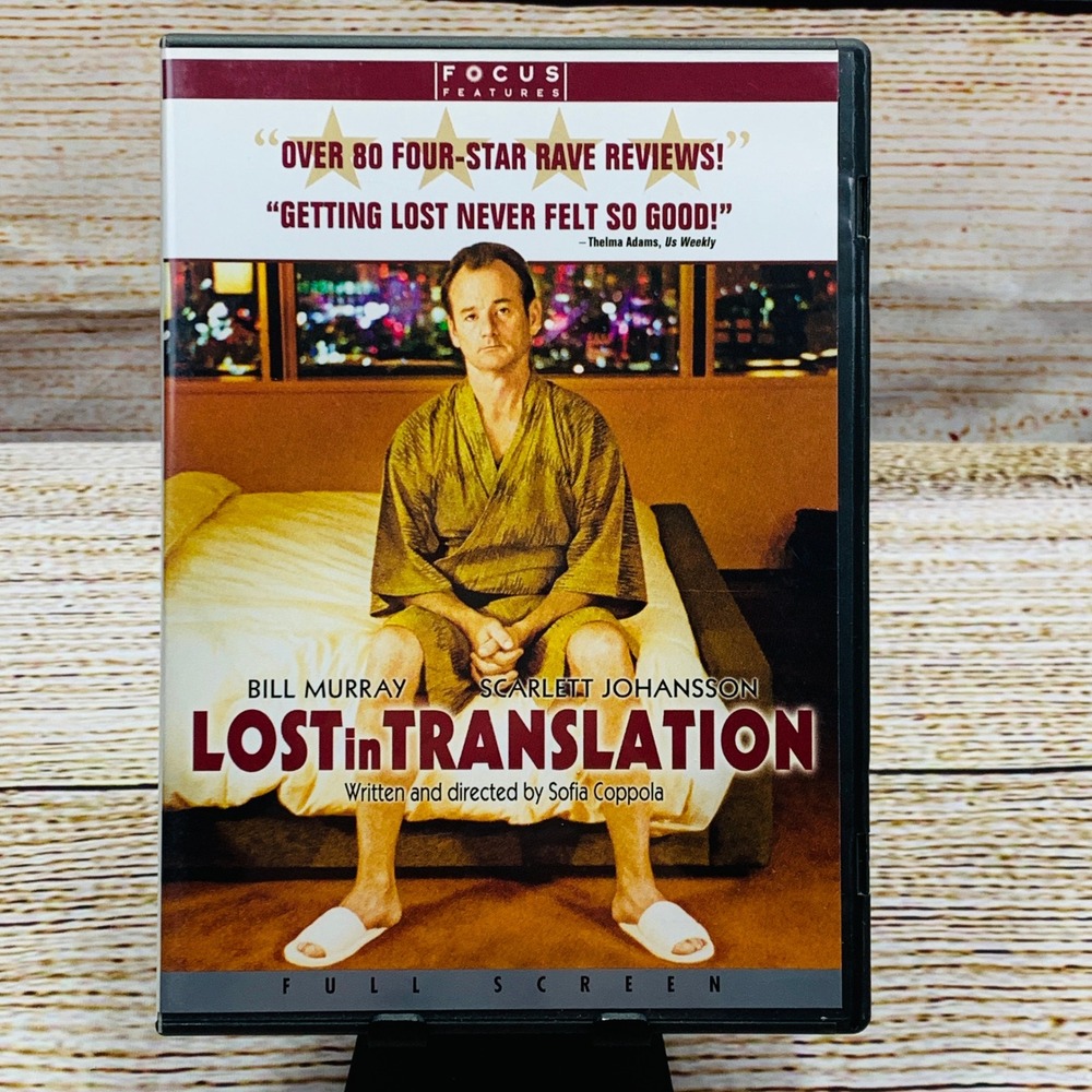 Lost in Translation [2003 DVD] Bill Murray Scarlett Johansson Full‎ Screen